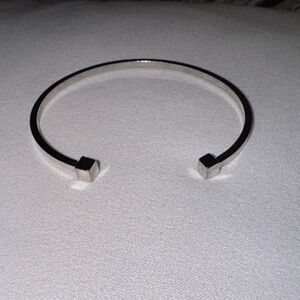 NWOT UO Cubed Elegant Thin Silver Cuff Bracelet